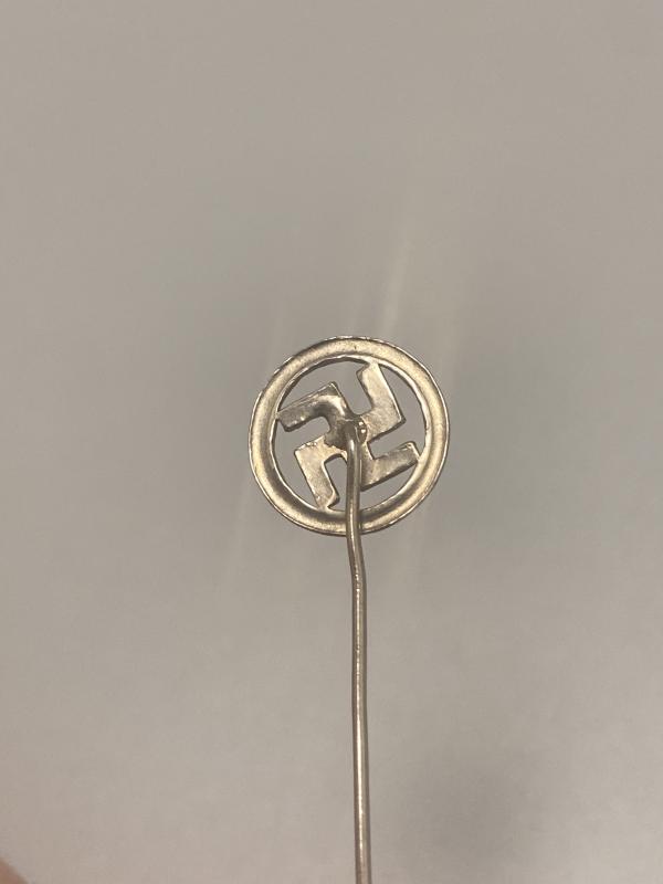 Private Purchase Female Silver Swastika Stick Pin Godet & Sohn Berlin
