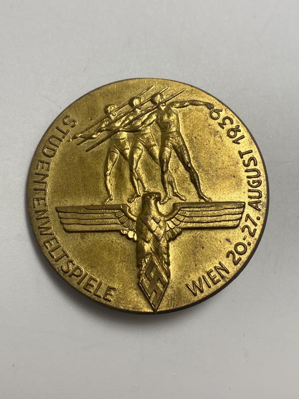 Rare Studentenweltspiele Wein 1939 Day Badge