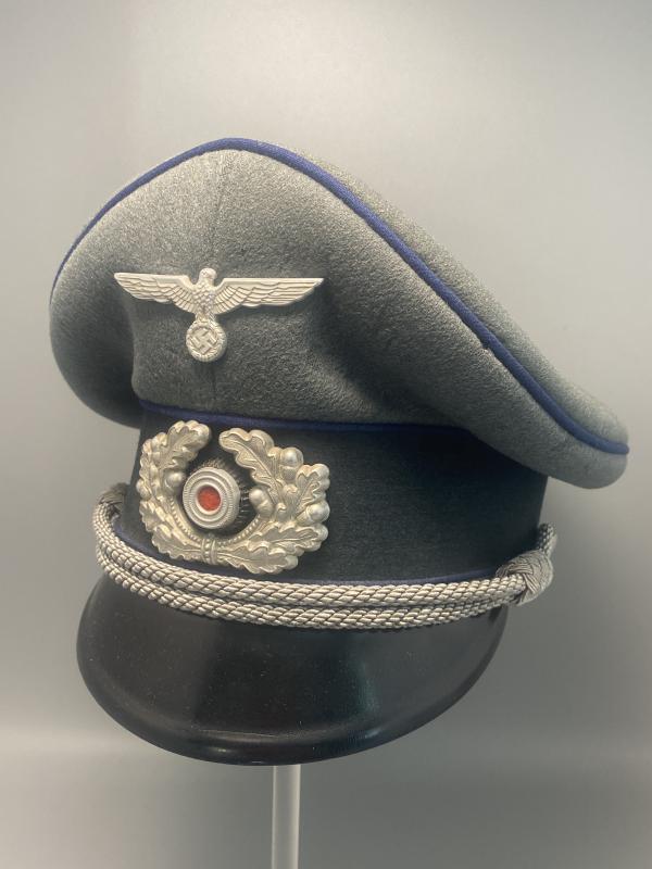 German Army Medical Officers Peaked Visor Erel