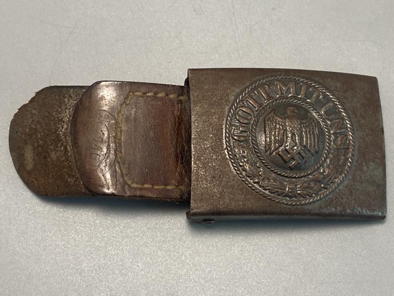 German Army Belt Buckle with Tab 1940 RS & S