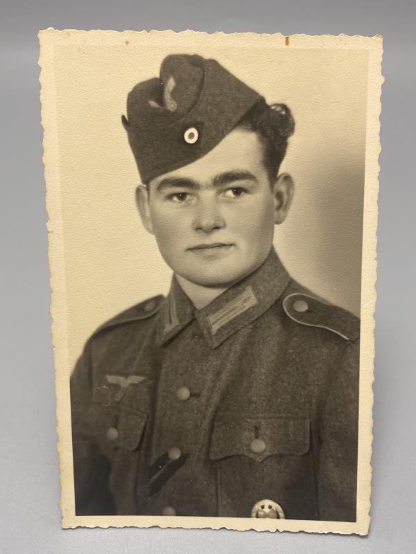 German Army 6X4 Studio Portrait General Assault Badge Dated Summer 1944