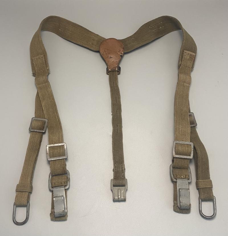 German Mid War 1942 Canvas Y Straps Top Condition