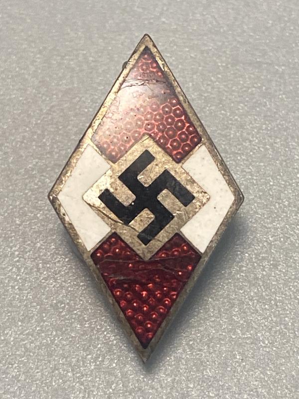 Hitler Youth Membership Badge M1/165 Rudolf Tham