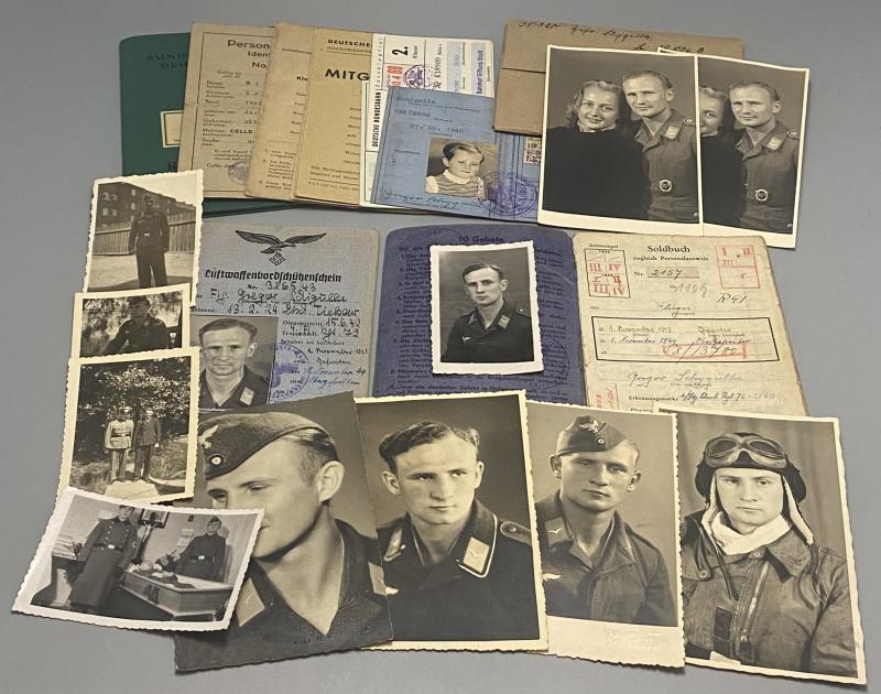 Luftwaffe Air Gunner Soldbuch ObGef Gregor Schygullla KG77 & KG26 North Africa/ Normandy/ Courland