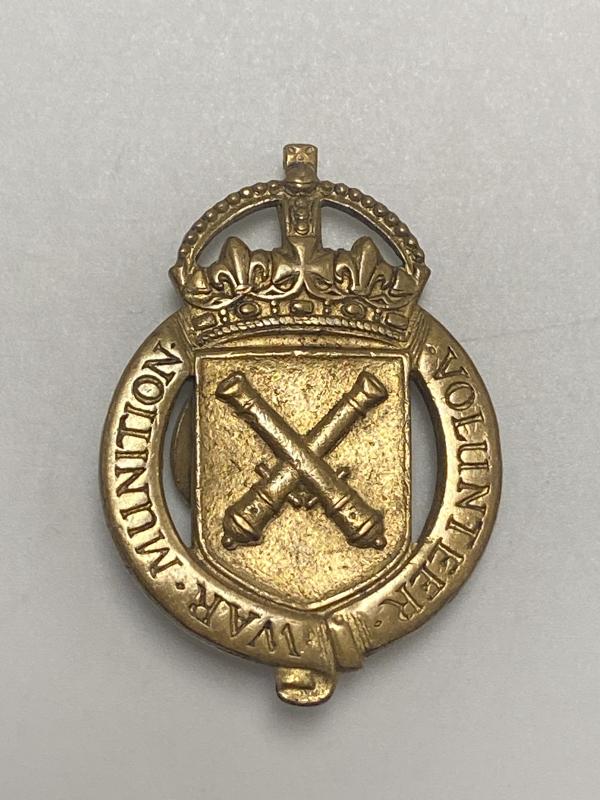 WW1 War Munition Volunteer Lapel Badge