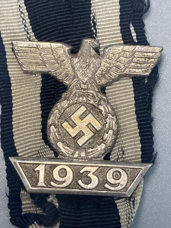 Iron Cross Repeater Clasp 1939 With Ribbon