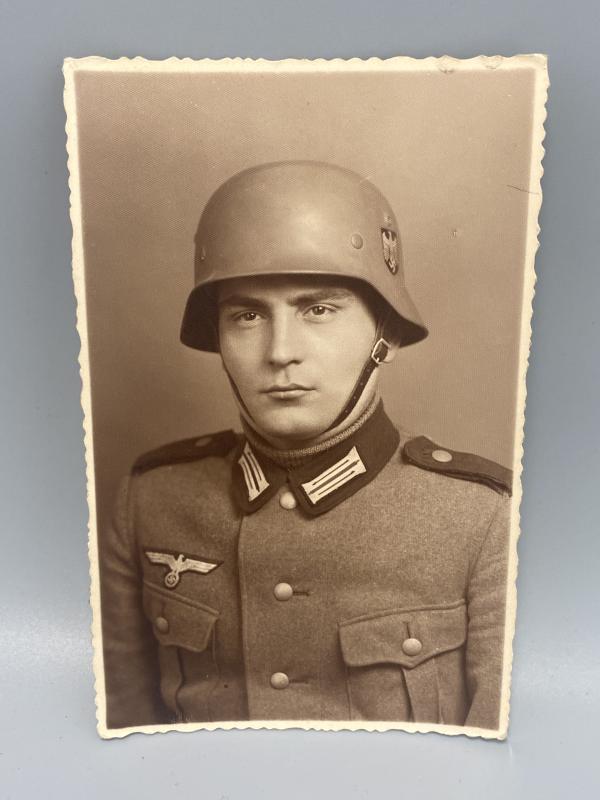 Early German Army Soldier Postcard Size Photograph