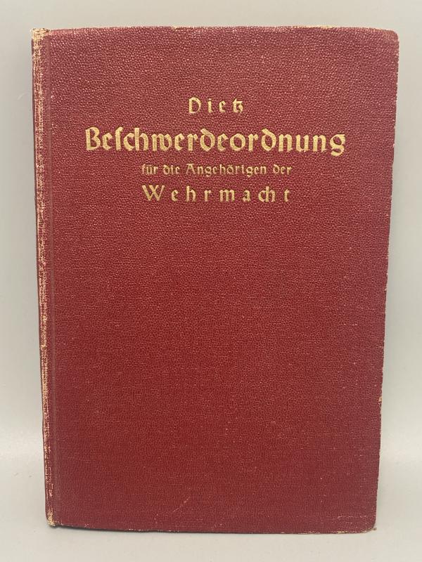Beschwerdeordnung der Wehrmacht 1938 Print