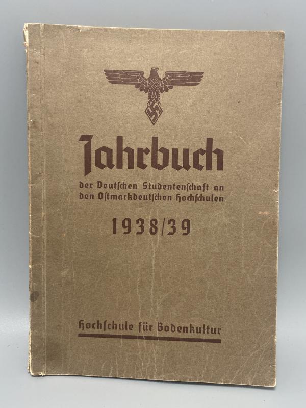Jahrbuch 1938/39 Der Deutschen Studentenschaft an den Ostmarkdeutschen Hochschulen