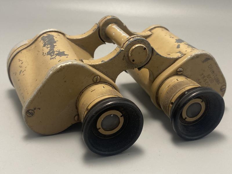 German Ordnance Tan ddx Dienstglas Field Binoculars 6X30