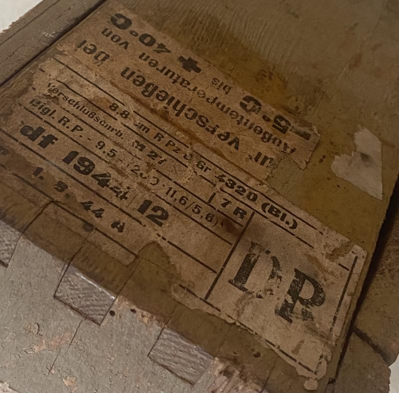 German R Mun 4322 Ammo Crate For Panzerschrek Rounds