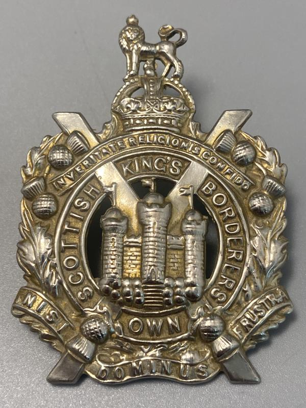 WW2 Kings Own Scottish Borderers Cap Badge