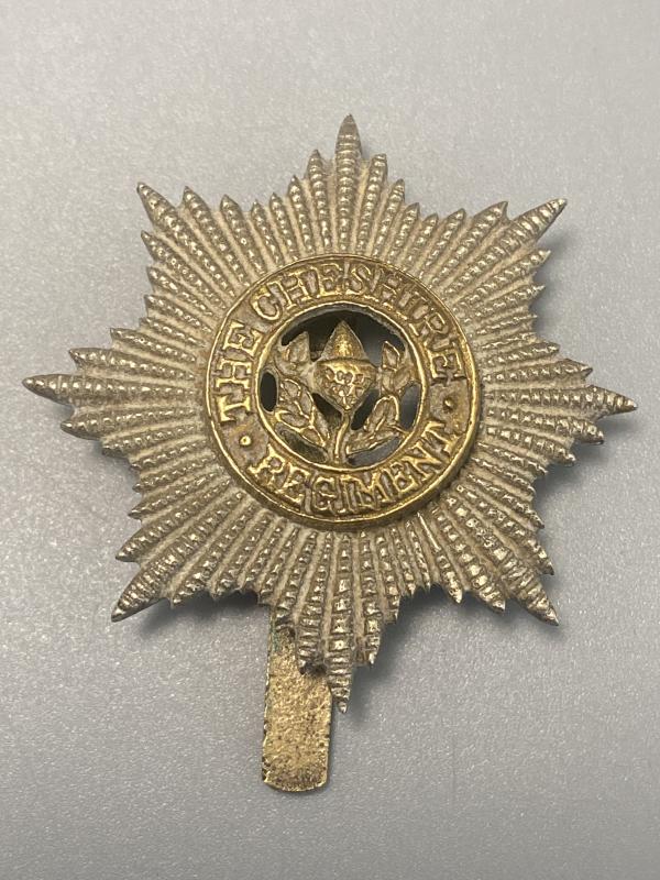 WW2 Indian Made The Cheshire Regiment Cap Badge