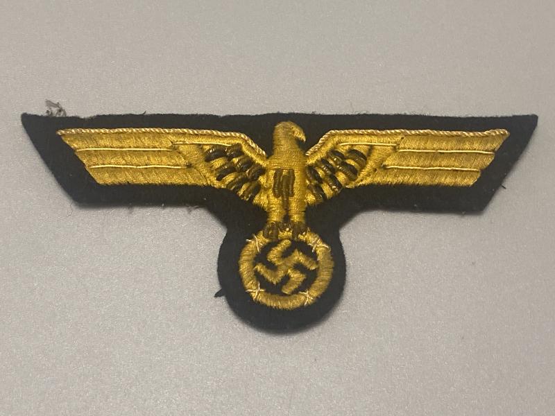 German Kreigsmarine Embroidered & Bullion Breast Eagle