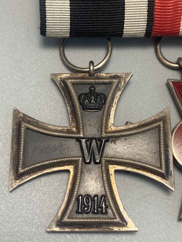 WW1 German Trio Iron Cross With Hanseatic Cross Hamburg