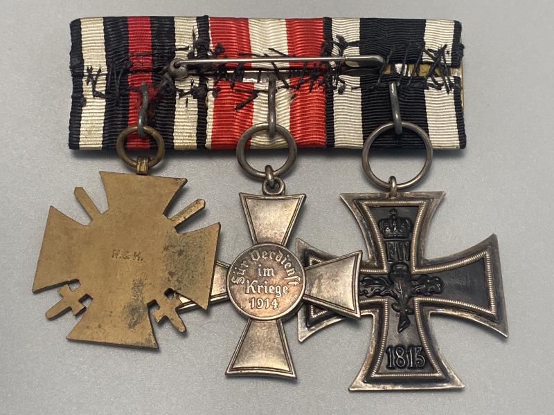 WW1 German Trio Iron Cross With Hanseatic Cross Hamburg