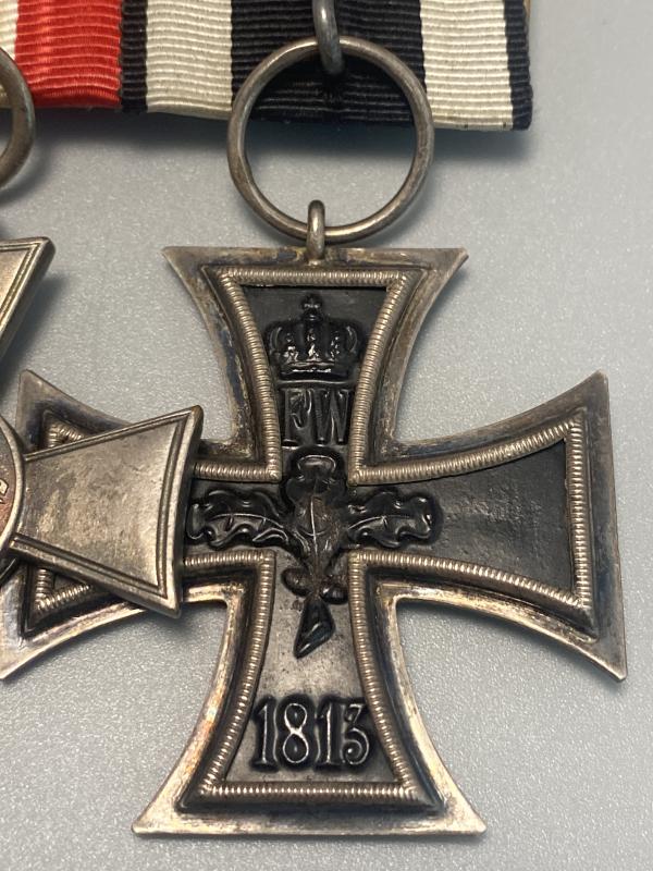 WW1 German Trio Iron Cross With Hanseatic Cross Hamburg