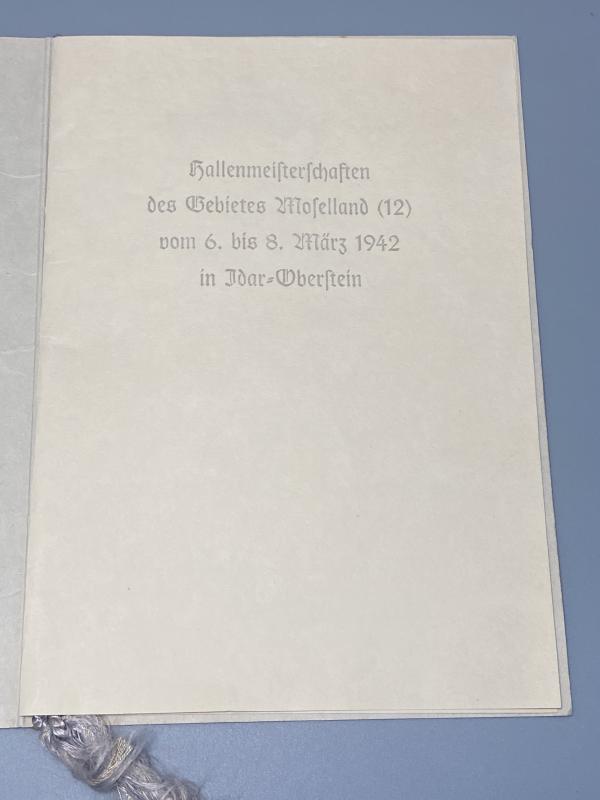 Hitler Youth Gymnastics Tournament Achievement Certificate