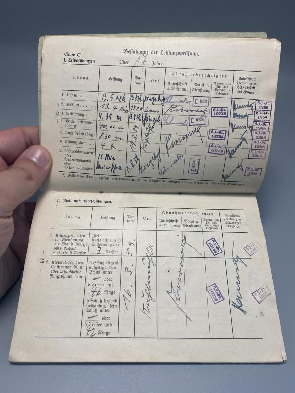 Leistungsbuch Der Hitler Jugend Progression Book