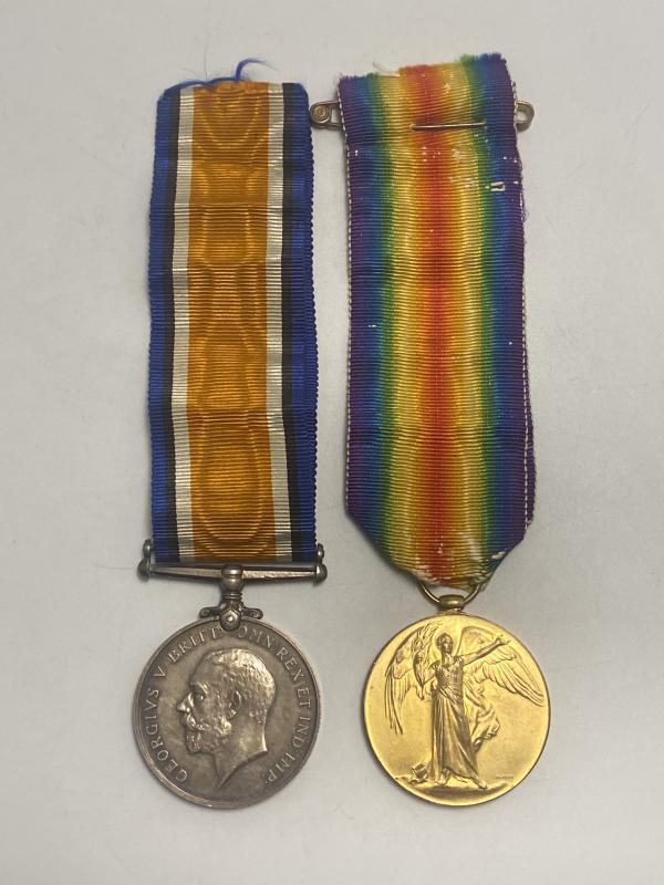 WW1 Pair of Medals 192336 Spr.F.Belcher R.E.