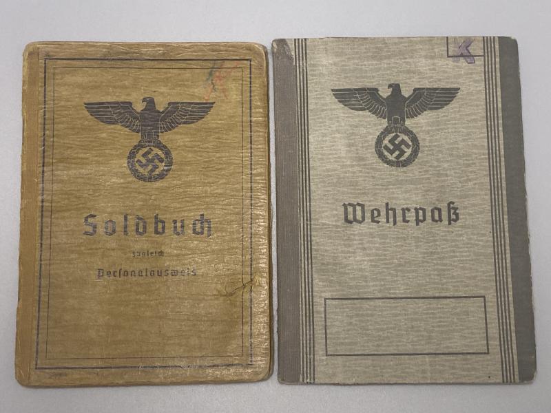 German Army Soldbuch & Wehrpass KIA Unteroffizier Wilhelm Klamann J.R.474 & 484