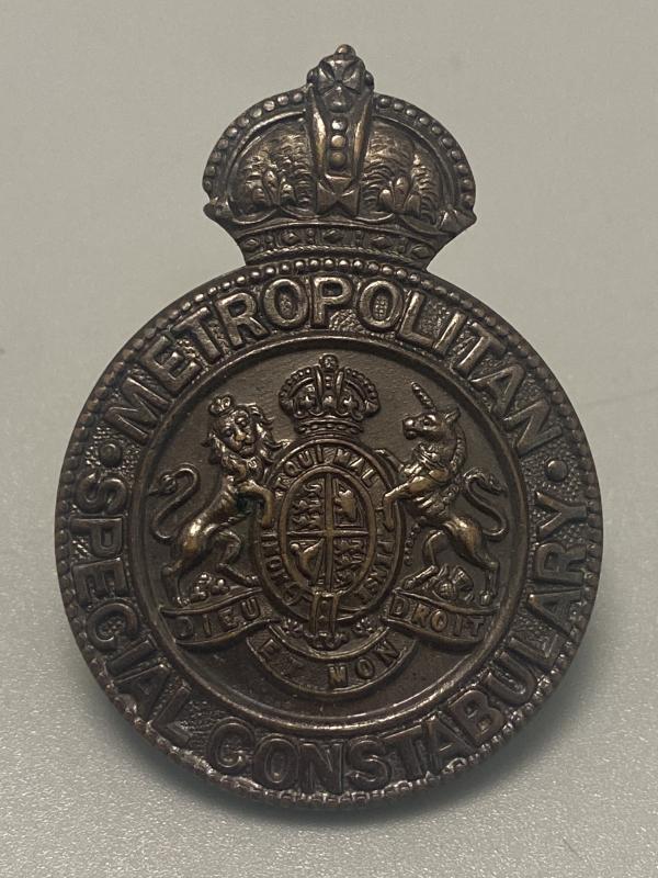 WW1/WW2 Metropolitan Special Constabulary Cap Badge