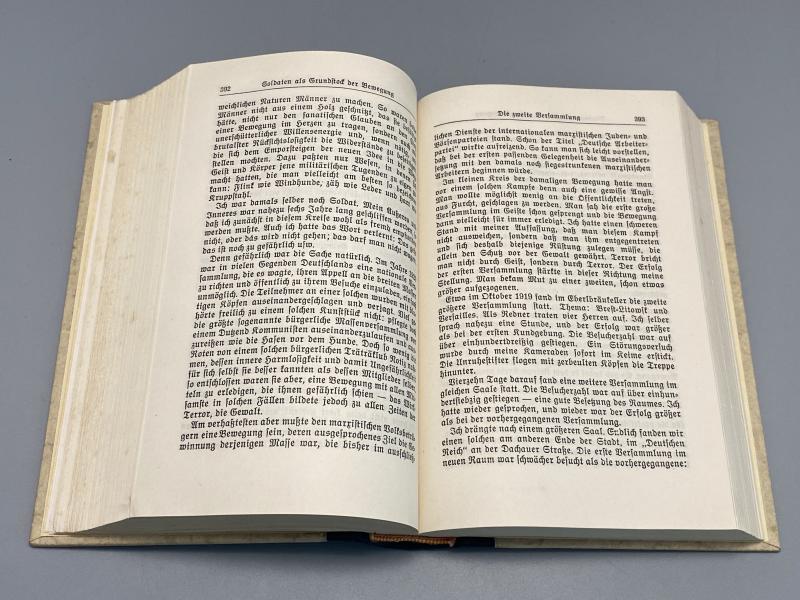 1942 Print Adolf Hitler Mein Kampf Wedding Edition Volklingen Saar