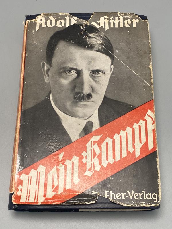 1941 Print of Adolf Hitlers Mein Kampf with Dustcover