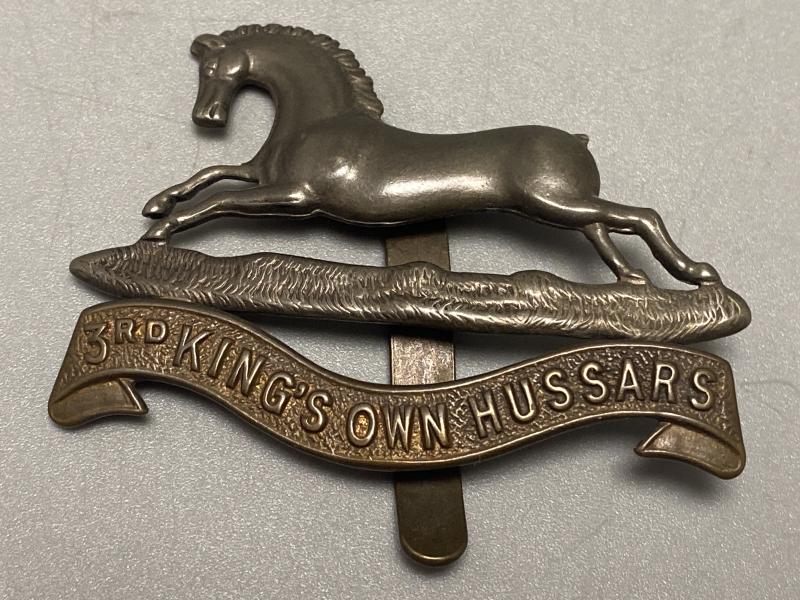WW1 Period 3rd Kings Own Hussars Cap Badge
