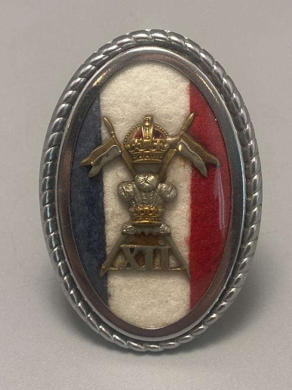 WW1/ WW2 12th Lancers Sweetheart Brooch