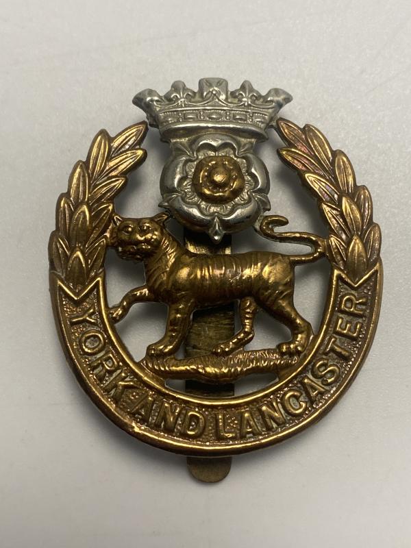 WW1 Period York and Lancaster Regiment Cap Badge