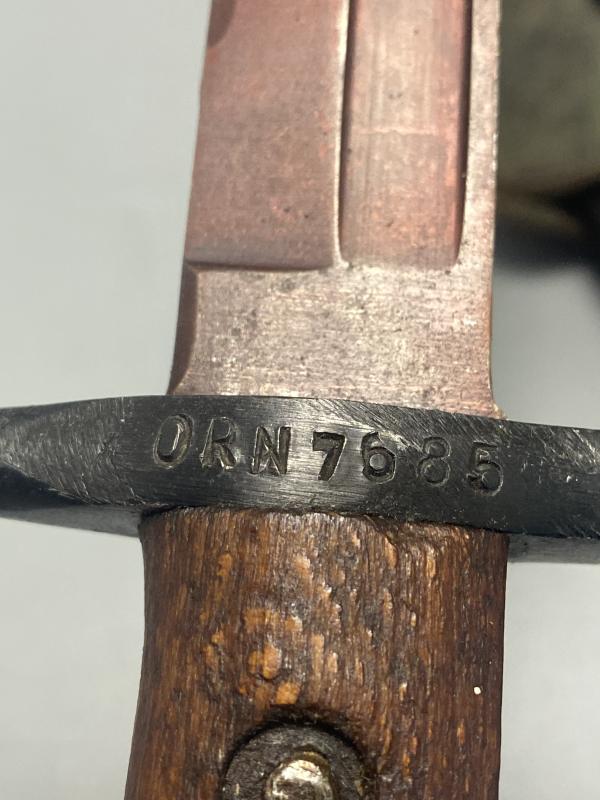 WW2 Italian Carcano M91 Bayonet With Frog 1941