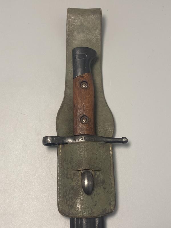 WW2 Italian Carcano M91 Bayonet With Frog 1941
