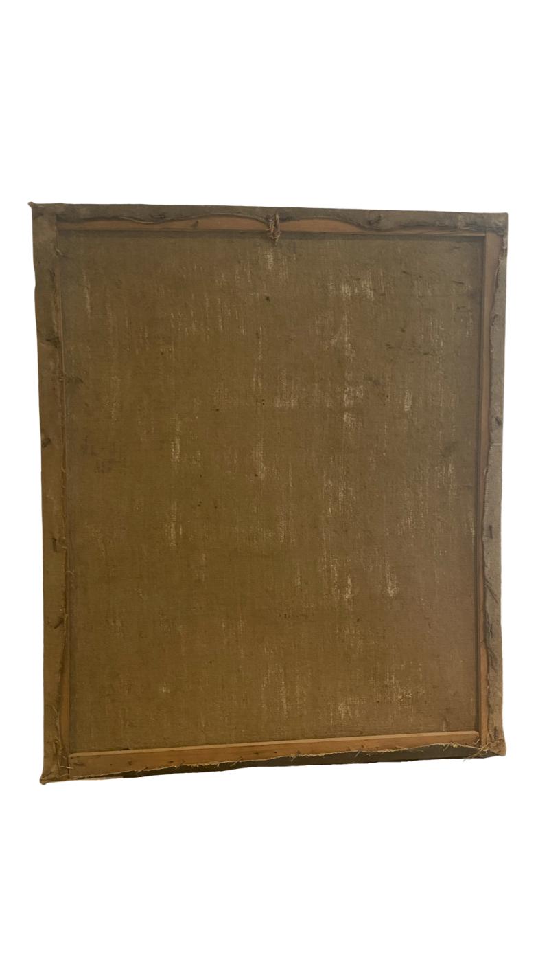 Luftwaffe Pilot Oil Painting 61X51cm Signed A.Hingerath