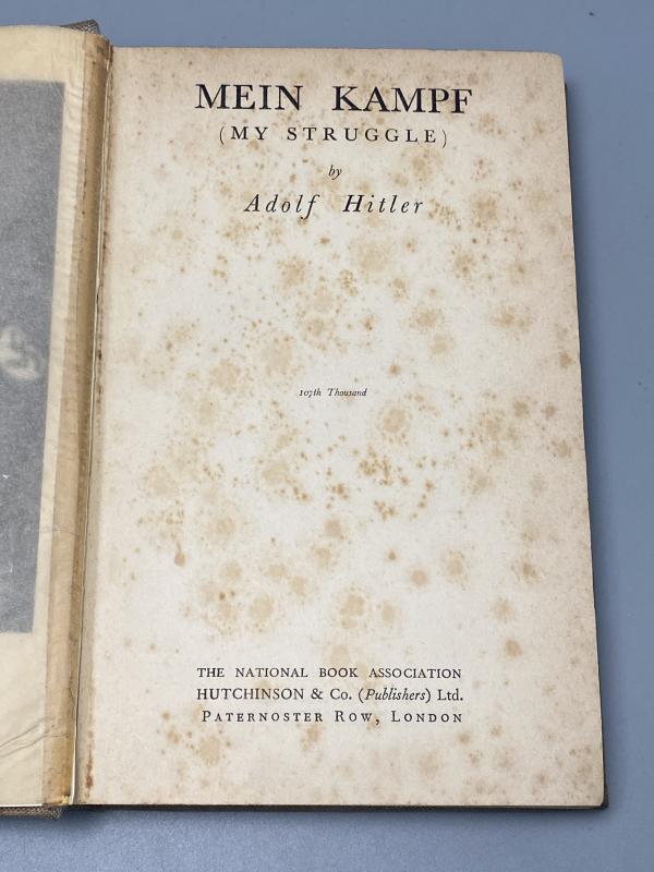 Editorial Edition of Adolf Hitlers “Mein Kampf” National Book Association
