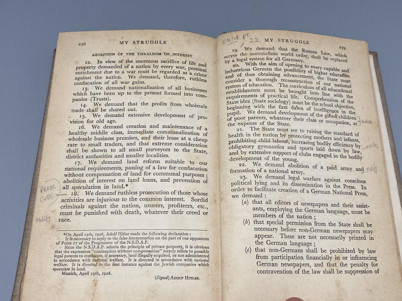 Editorial Edition of Adolf Hitlers “Mein Kampf” National Book Association