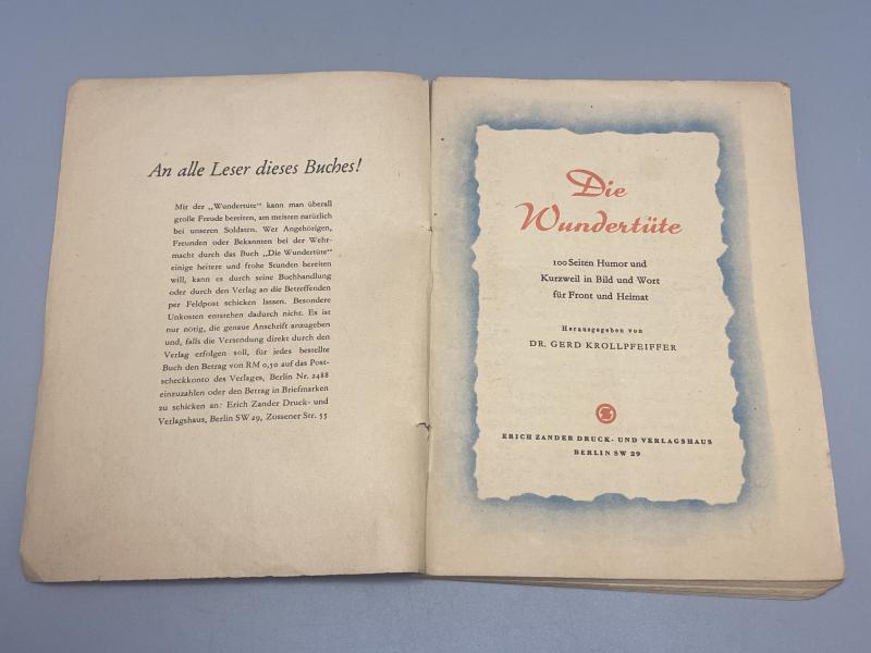 Wartime German Troops Die Wundertüte Cartoon Magazine