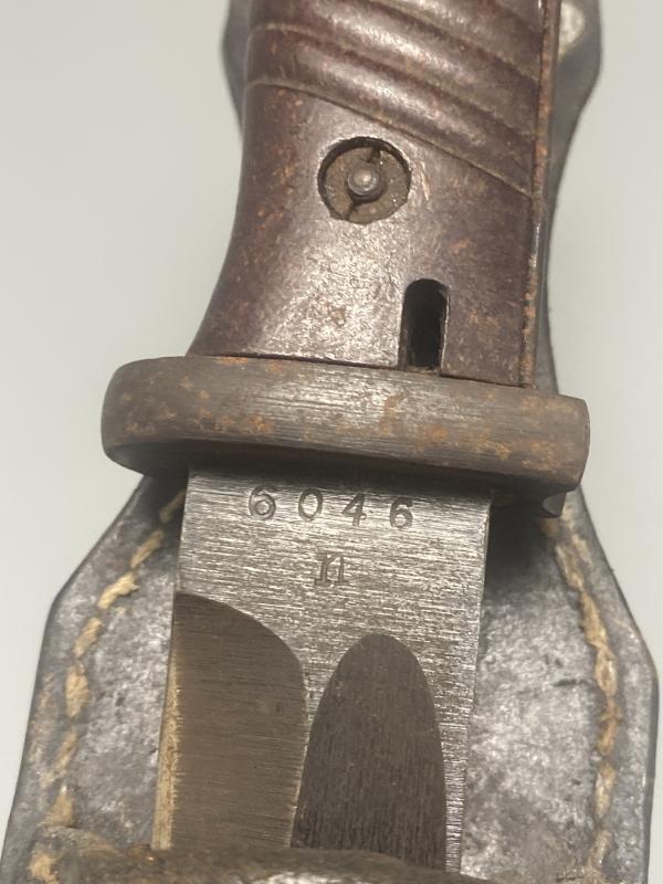 German K98K Bayonet FNJ44 with gtg43 Frog