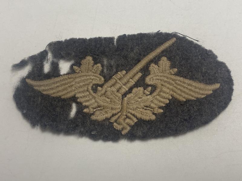 Luftwaffe Flak Gun Specialist Sleeve Patch