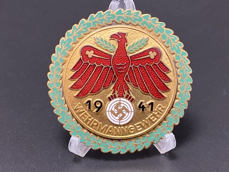 German Army 1941 Wehrmanngewehr Regimental Shooters Badge Carl Poellath