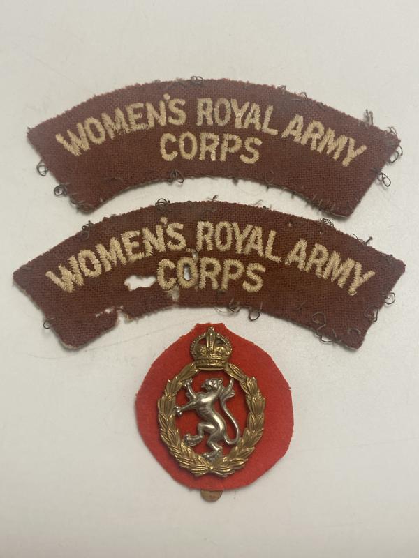 1940s/1950s Womens Royal Army Corps Titles & Cap Badge