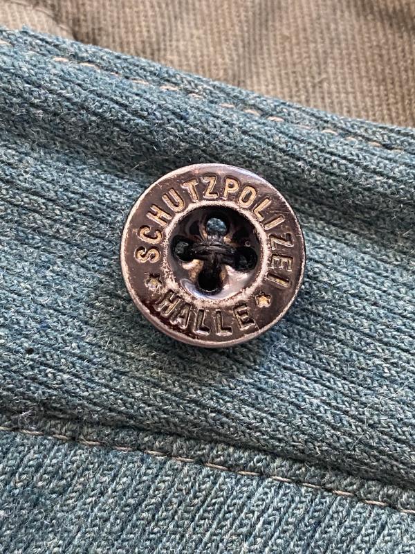 WW2 German Schutzpolizei Straight Leg Trousers Orange Piped