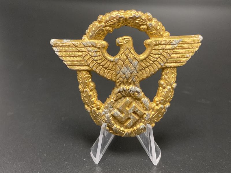 German Water Police Zinc Cap Eagle