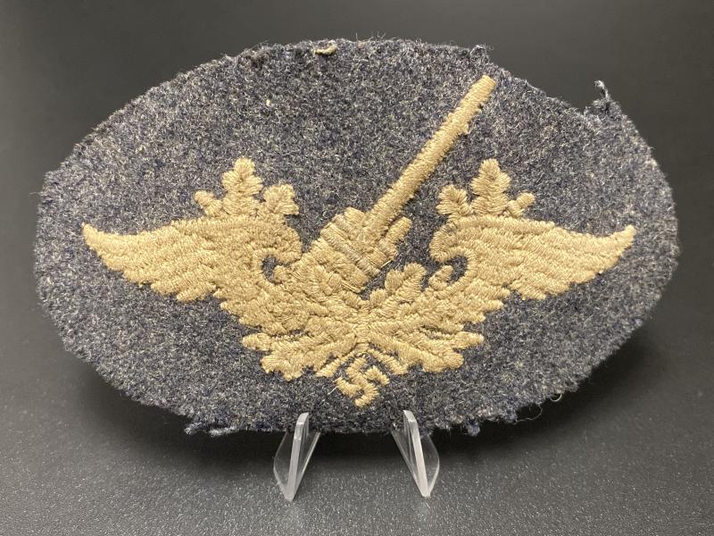 Luftwaffe Flak Artillery Embroidered Trade Proficiency Badge