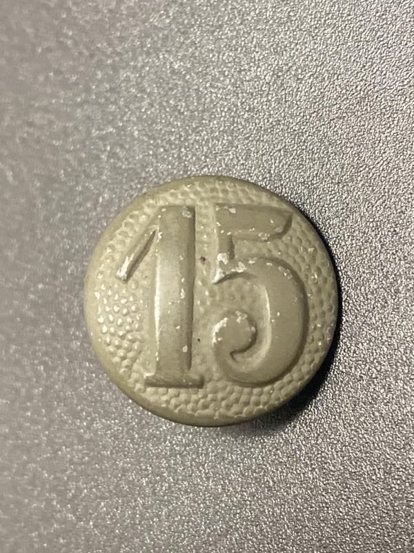 HJ Epaulette Button Number 15 RZM M5/249