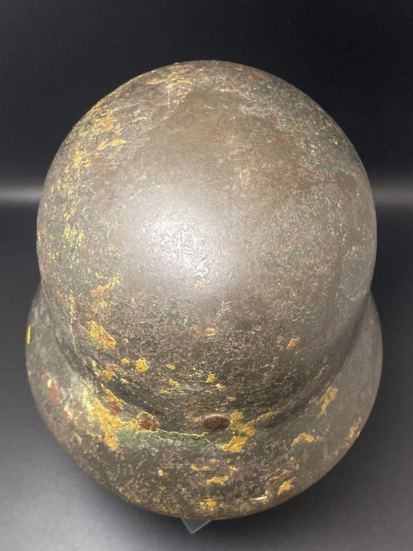 German M40 Three Tone Camouflage Helmet with Liner