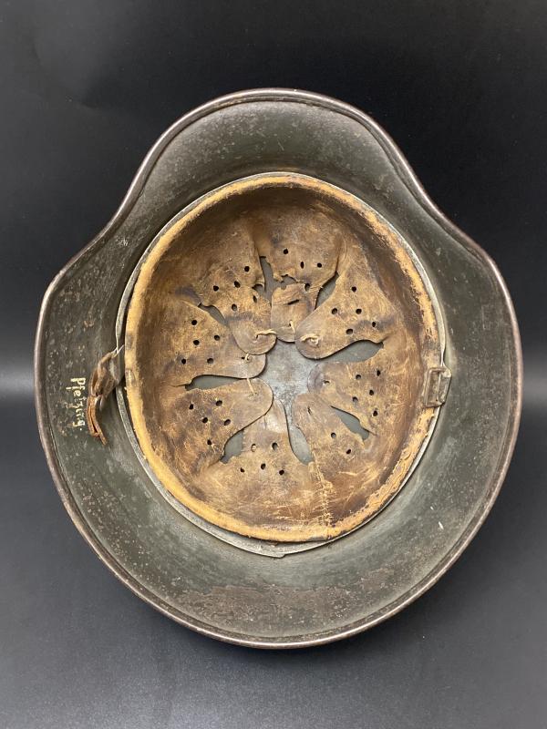 German M40 Three Tone Camouflage Helmet with Liner