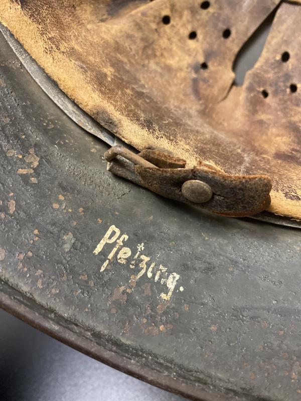 German M40 Three Tone Camouflage Helmet with Liner