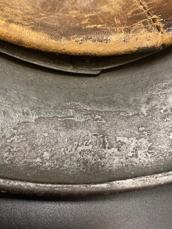 German M40 Three Tone Camouflage Helmet with Liner