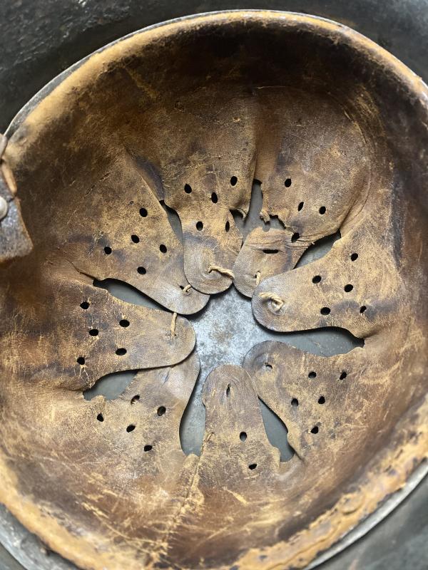 German M40 Three Tone Camouflage Helmet with Liner